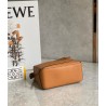 Loewe Puzzle Mini Bag In Brown Grained Calfskin  404