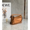 Loewe Puzzle Mini Bag In Brown Grained Calfskin  404