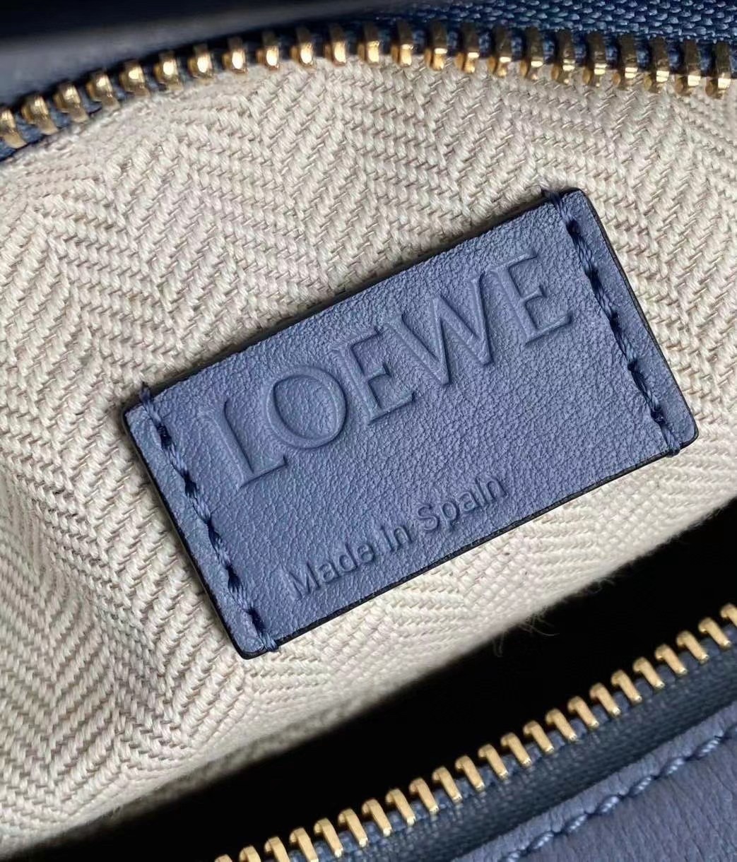 Loewe Puzzle Small Bag In Atlantic Blue Calfskin Leather 459