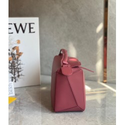 Loewe Puzzle Small Bag In Plumrose Satin Calfskin 485