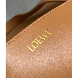 Loewe Large Puzzle Fold Tote Bag in Tan and Black Calfskin 582