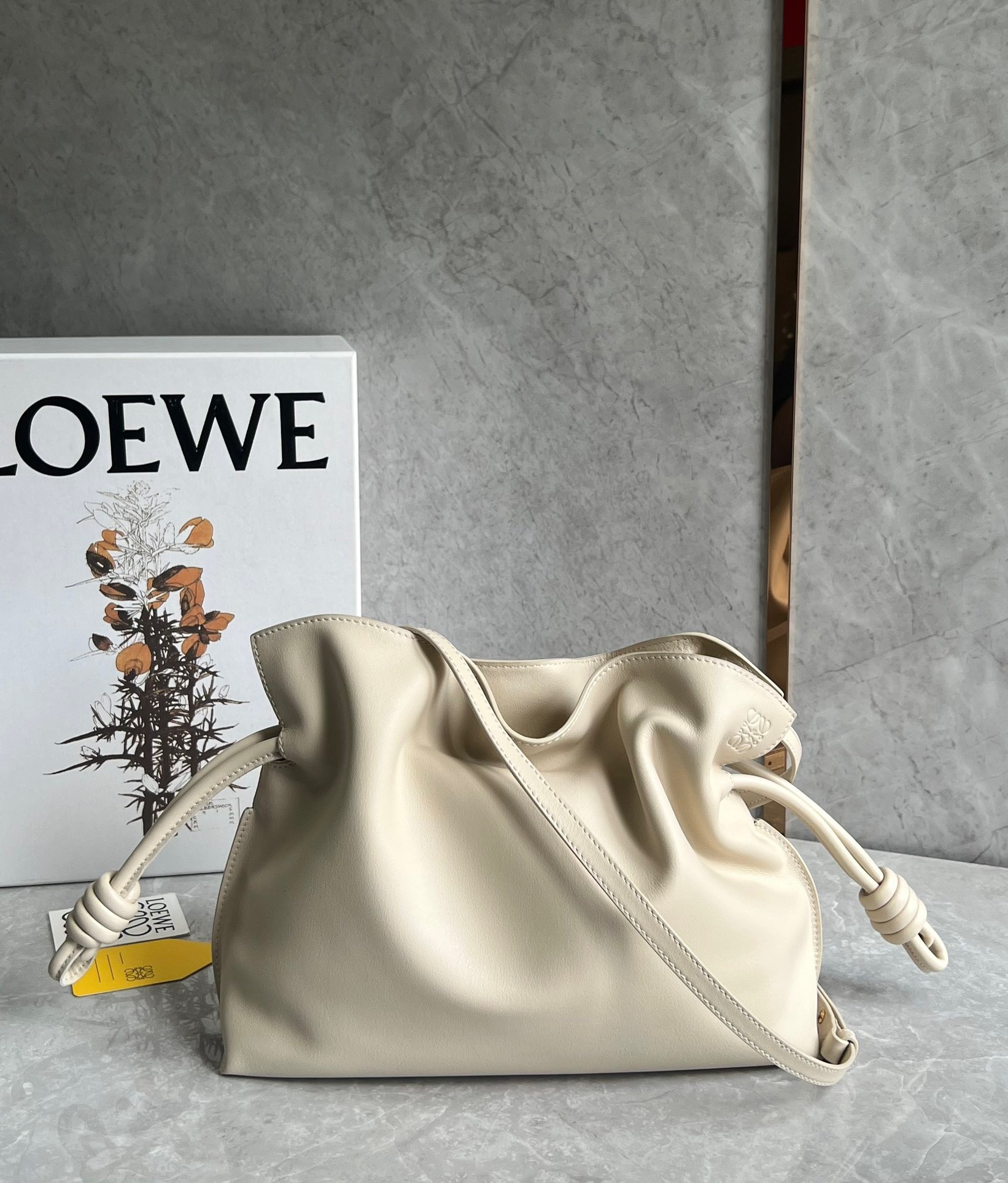 Loewe Flamenco Clutch Bag In Angora Calfskin 610