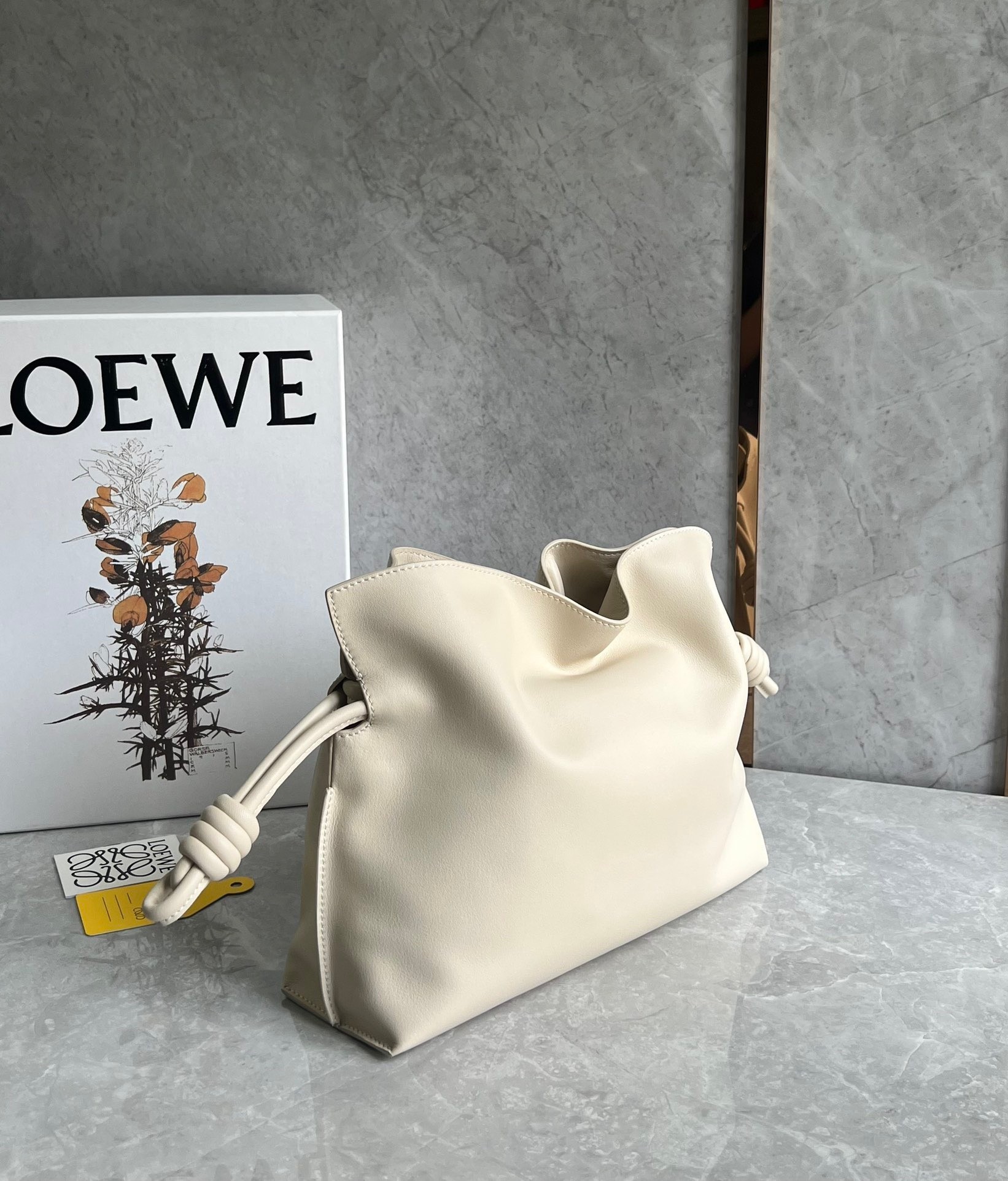 Loewe Flamenco Clutch Bag In Angora Calfskin 610