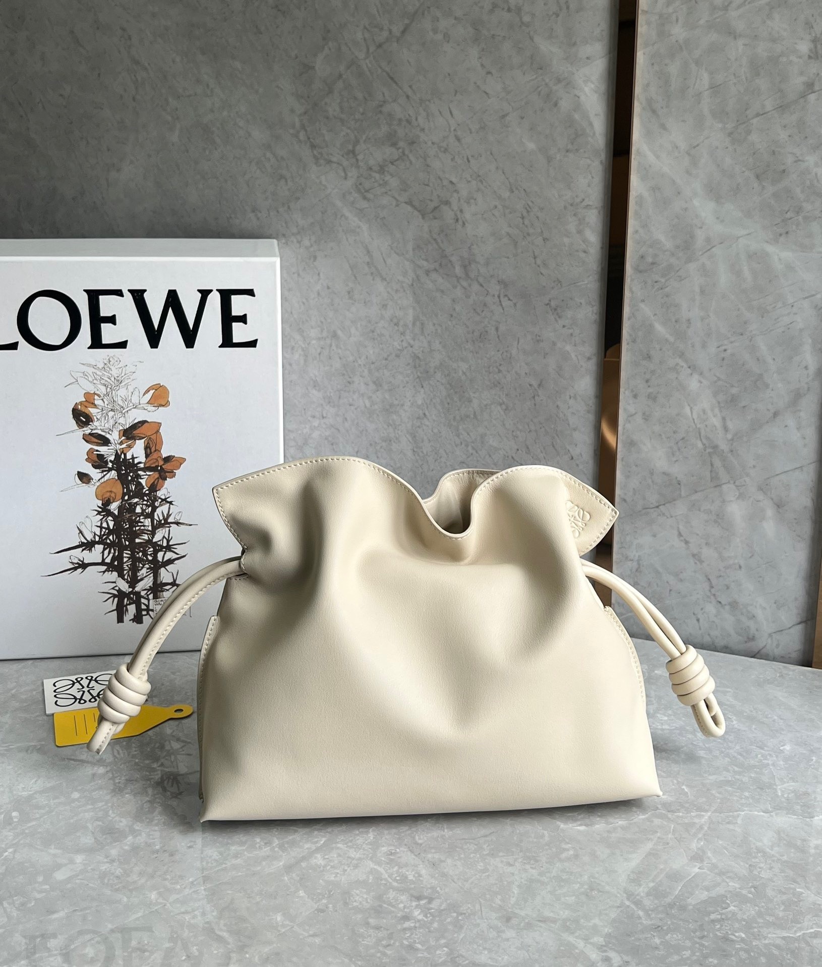 Loewe Flamenco Clutch Bag In Angora Calfskin 610