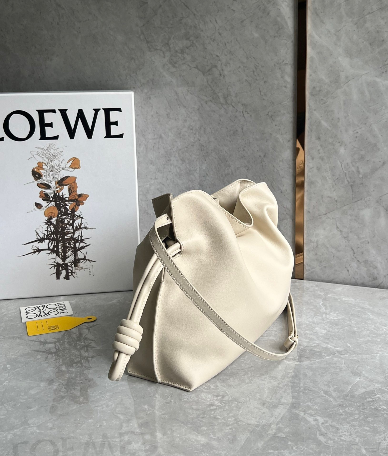 Loewe Flamenco Clutch Bag In Angora Calfskin 610