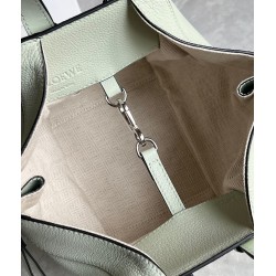 Loewe Compact Hammock Bag in Light Celadon Grained Calfskin 636