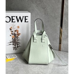 Loewe Compact Hammock Bag in Light Celadon Grained Calfskin 636