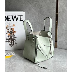 Loewe Compact Hammock Bag in Light Celadon Grained Calfskin 636