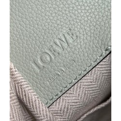 Loewe Compact Hammock Bag in Light Celadon Grained Calfskin 636