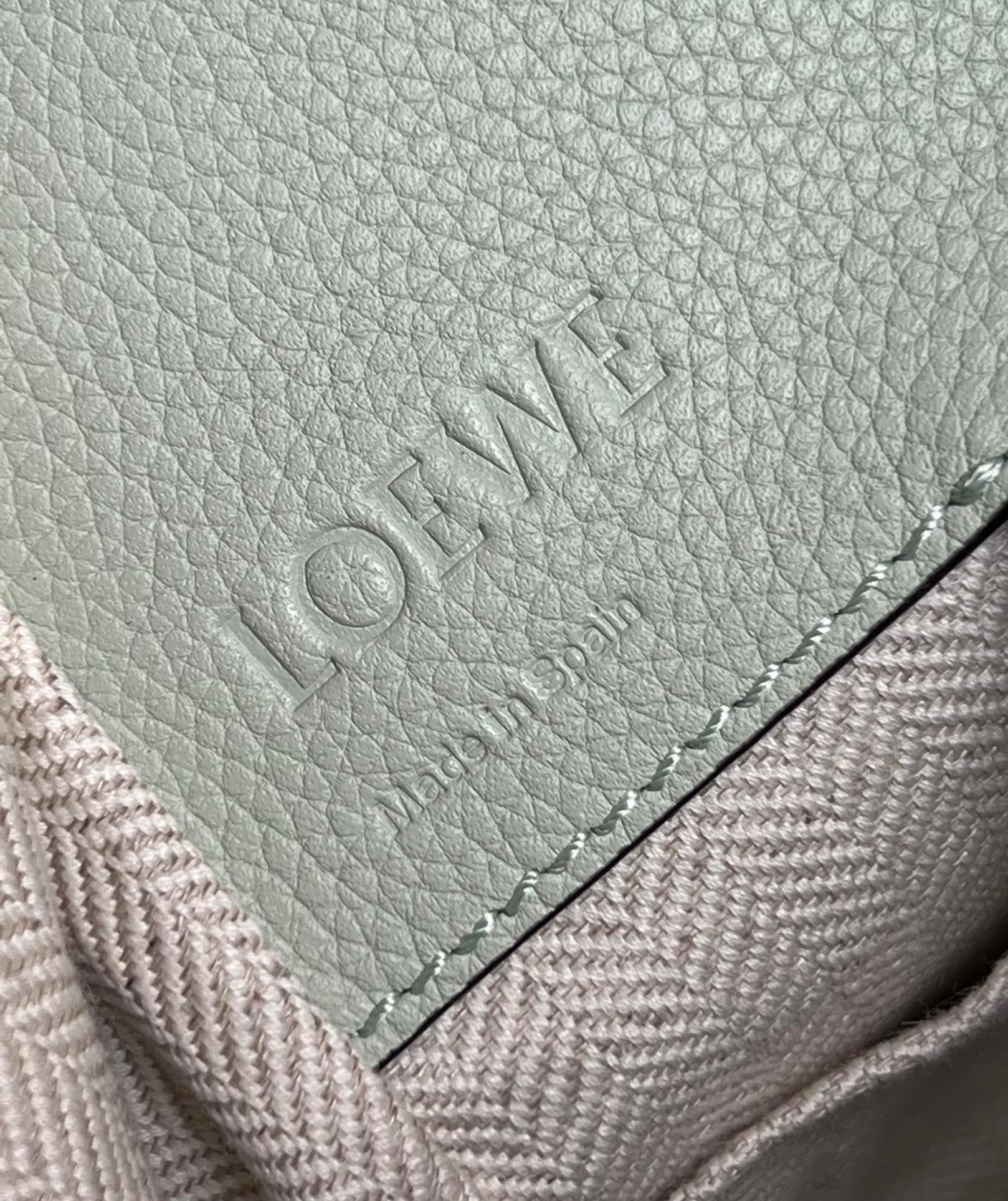 Loewe Compact Hammock Bag in Light Celadon Grained Calfskin 636