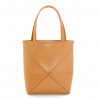 Loewe Mini Puzzle Fold Tote Bag in Tan Calfskin 895