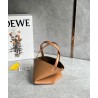 Loewe Mini Puzzle Fold Tote Bag in Tan Calfskin 895