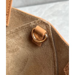 Loewe Mini Puzzle Fold Tote Bag in Tan Calfskin 895