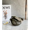 Loewe Mini Gate Dual Bag In Autumn Green Calfskin 947