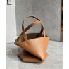 Loewe Mini Puzzle Fold Tote Bag in Tan Calfskin 895