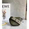 Loewe Mini Gate Dual Bag In Autumn Green Calfskin 947