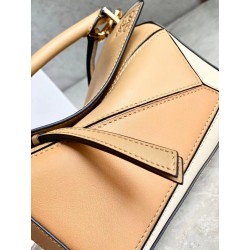 Loewe Puzzle Mini Bag In Dune/Warm Desert Calfskin 987