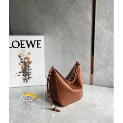 Loewe Mini Hammock Hobo Bag in Brown Calfskin  853