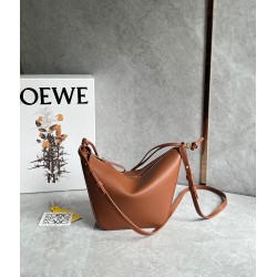 Loewe Mini Hammock Hobo Bag in Brown Calfskin  853