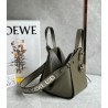 Loewe Compact Hammock Bag in Khaki Green Satin Calfskin 569