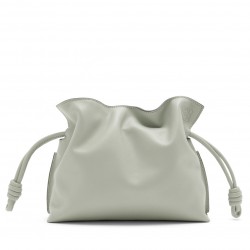 Loewe Flamenco Mini Clutch In Ash Grey Nappa Leather 601