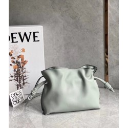 Loewe Flamenco Mini Clutch In Ash Grey Nappa Leather 601