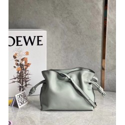 Loewe Flamenco Mini Clutch In Ash Grey Nappa Leather 601