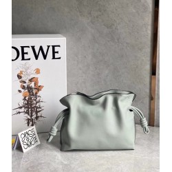 Loewe Flamenco Mini Clutch In Ash Grey Nappa Leather 601