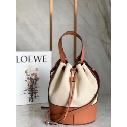 Loewe Medium Balloon Bucket Bag In Canvas 663