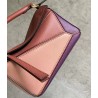 Loewe Puzzle Mini Bag In Purple/Caramel/Blossom Calfskin 782