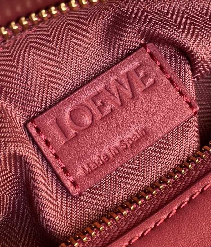 Loewe Puzzle Mini Bag In Plumrose Satin Calfskin 812