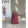 Loewe Puzzle Mini Bag In Plumrose Satin Calfskin 812