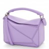 Loewe Puzzle Mini Bag In Lilas Grained Calfskin  476