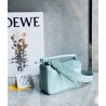 Loewe Puzzle Mini Bag In Aquamarine Satin Calfskin 365