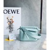 Loewe Puzzle Mini Bag In Aquamarine Satin Calfskin 365