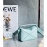 Loewe Puzzle Mini Bag In Aquamarine Satin Calfskin 365