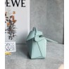 Loewe Puzzle Mini Bag In Aquamarine Satin Calfskin 365