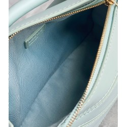 Loewe Puzzle Mini Bag In Aquamarine Satin Calfskin 365