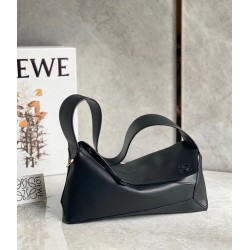 Loewe Puzzle Hobo Bag In Black Nappa Calfskin 398