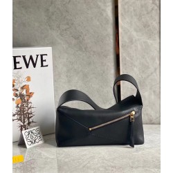 Loewe Puzzle Hobo Bag In Black Nappa Calfskin 398