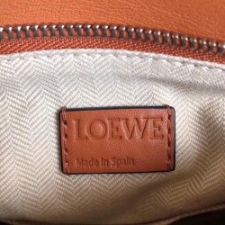 Loewe Small Puzzle Bag In Brown Calfskin Leather 143