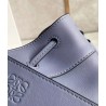 Loewe Mini Hammock Drawstring Bag In Blue Calfskin 174