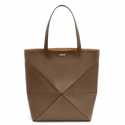 Loewe Large Puzzle Fold Tote Bag in Umber Calfskin 249