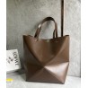 Loewe Large Puzzle Fold Tote Bag in Umber Calfskin 249