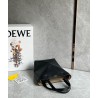 Loewe Mini Puzzle Fold Tote Bag in Black Calfskin 901