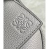 Loewe Puzzle Small Bag In Pearl Grey Grained Leather 938