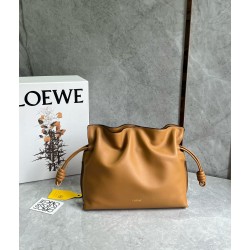 Loewe Flamenco Clutch Bag in Warm Desert Nappa Calfskin 965