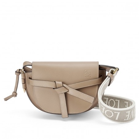 Loewe Mini Gate Dual Bag In Sand Calfskin 208