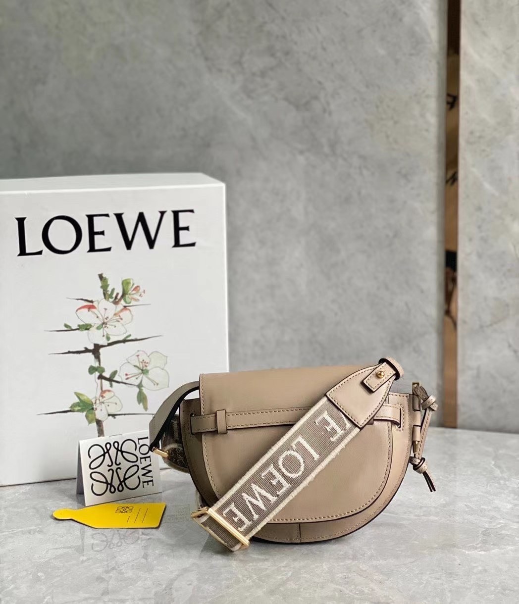 Loewe Mini Gate Dual Bag In Sand Calfskin 208