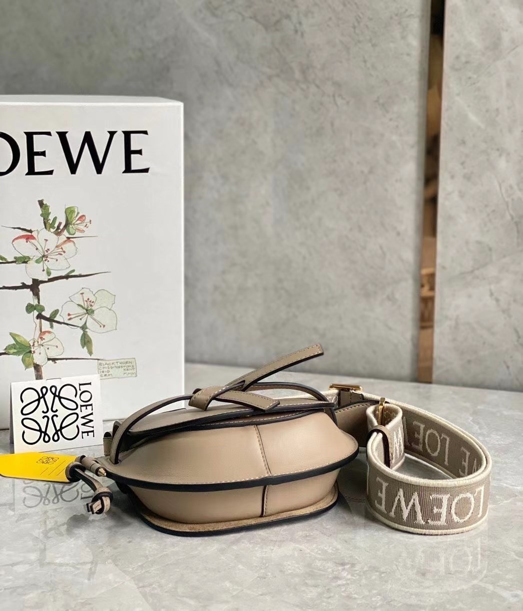 Loewe Mini Gate Dual Bag In Sand Calfskin 208